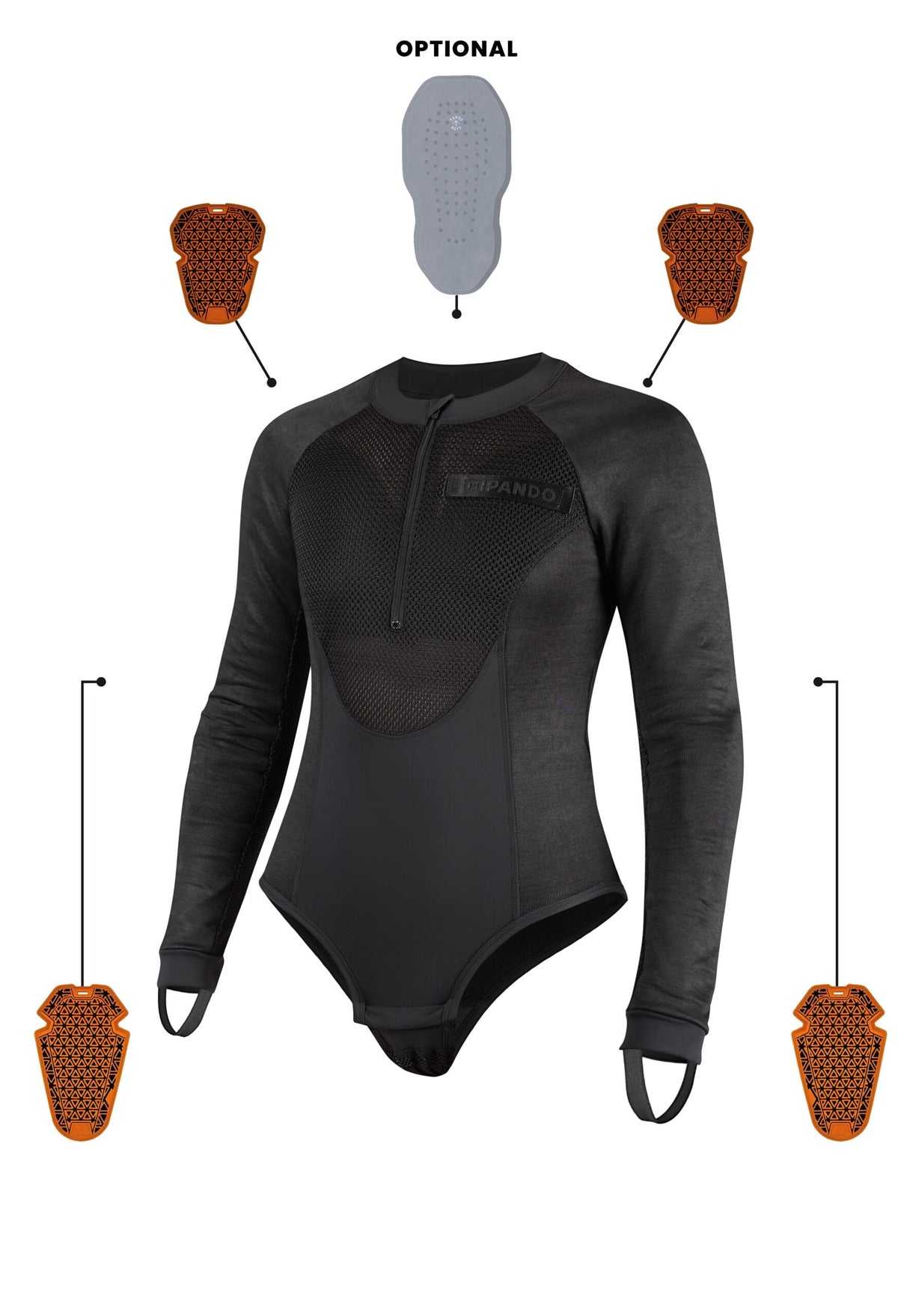 SOUS-VÊTEMENT PANDO MOTO BIA FEMME - Noir