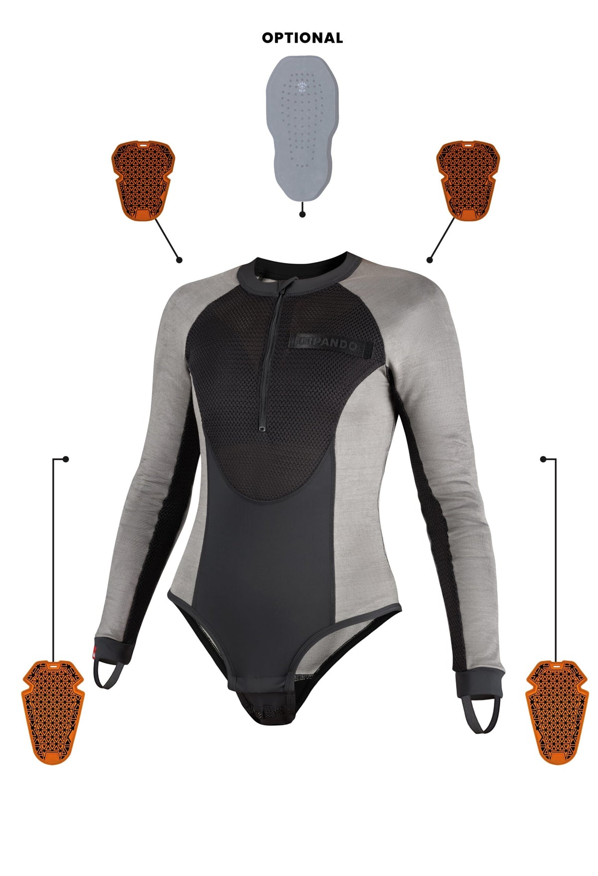 SOUS-VÊTEMENT PANDO MOTO BIA FEMME - Gris