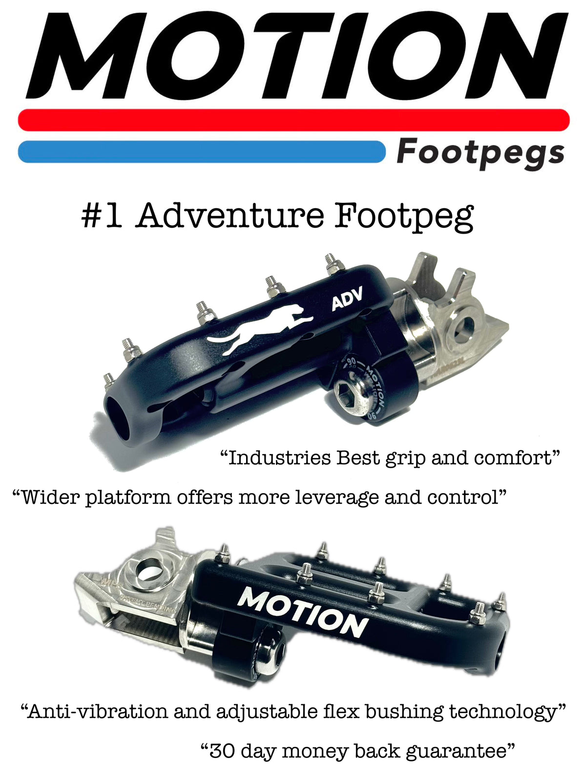 REPOSE-PIEDS FLEX-MOUNT MOTION FACTORY RACING HARLEY DAVIDSON PAN AMERICA / SOFTAIL (HDN)