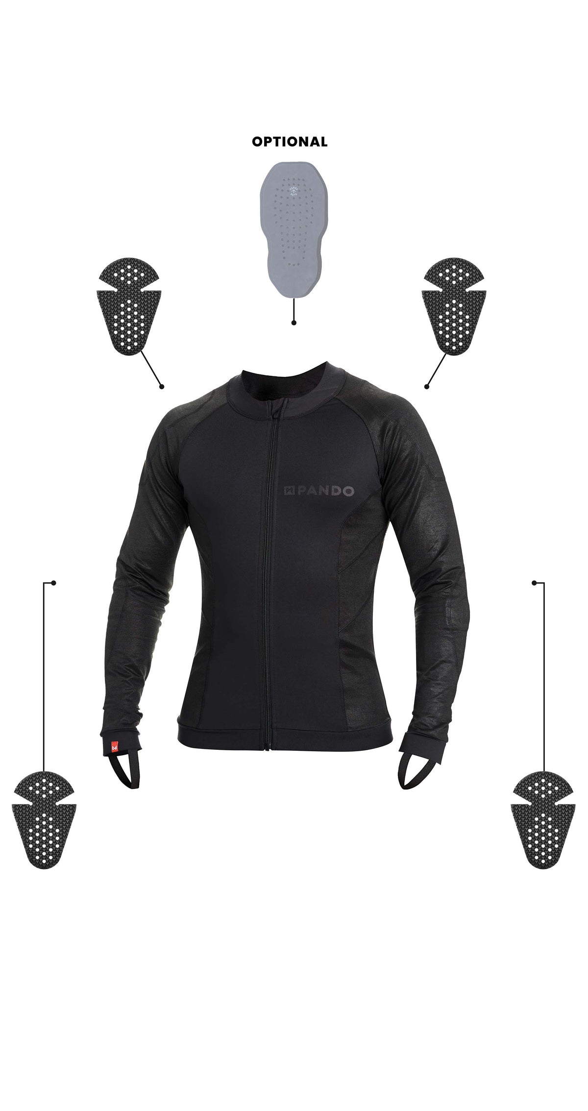 SOUS-VÊTEMENT PANDO MOTO SHELL UH 03 - Noir