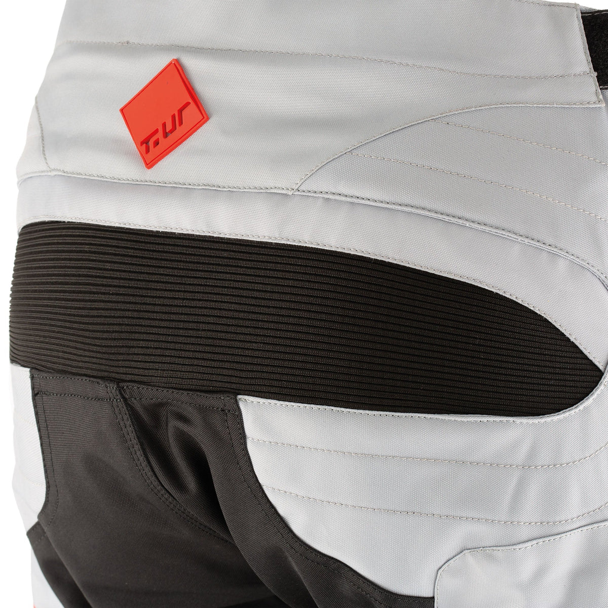 PANTALON TUR P-THREE - Gris clair / Rouge