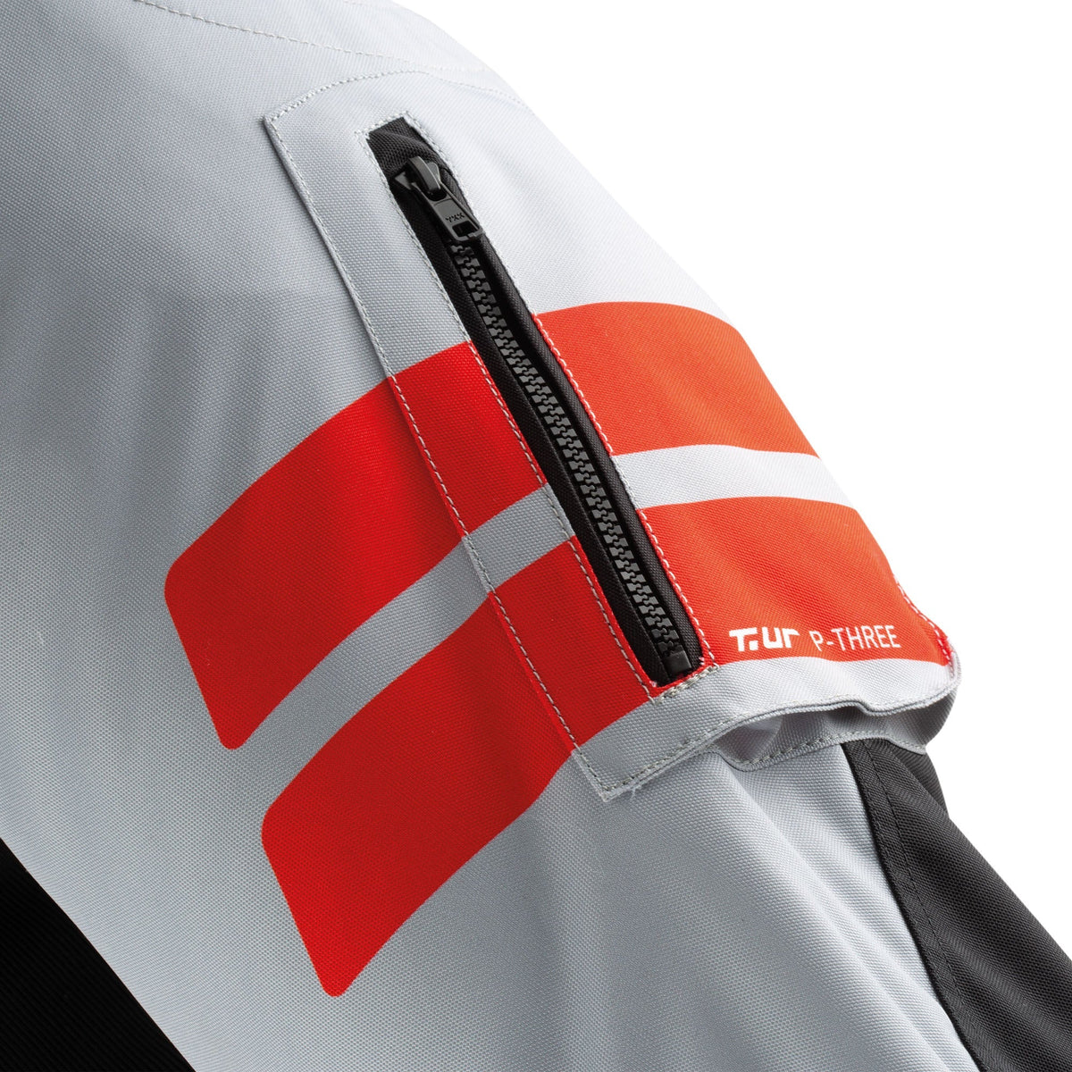 PANTALON TUR P-THREE - Gris clair / Rouge