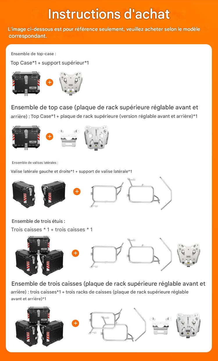 Valise aluminium Pike Tracker Loboo 38L+45L KTM 1190 Adventure S/R (2013-2016)