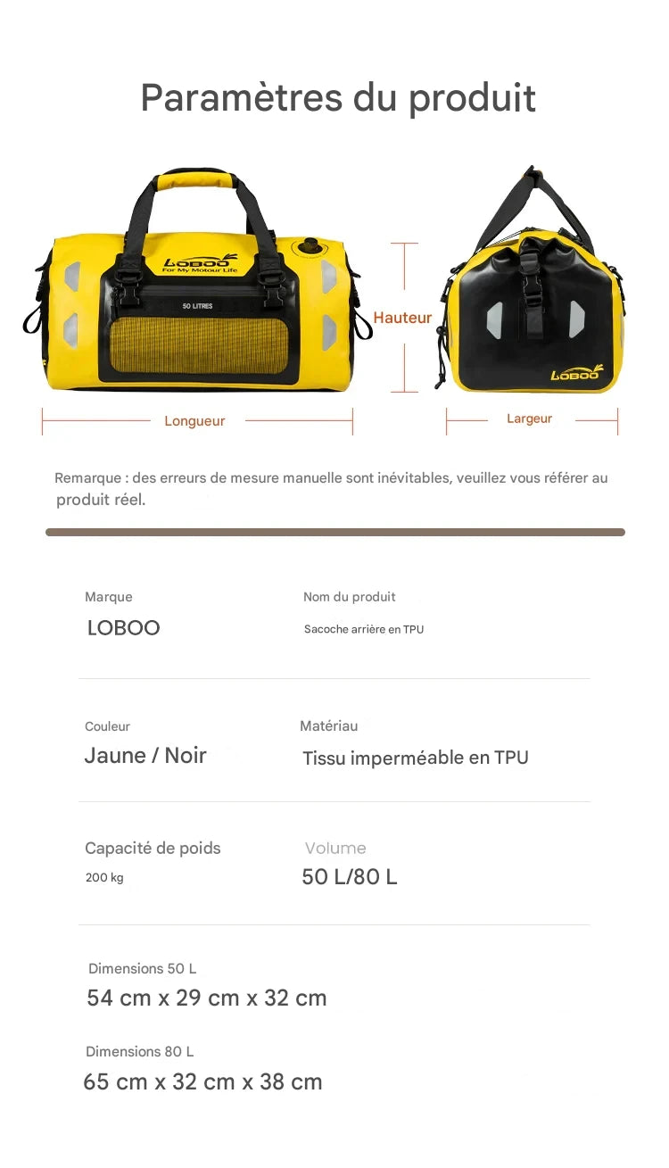 SAC ARRIERE LOBOO TAIL BAG TPU