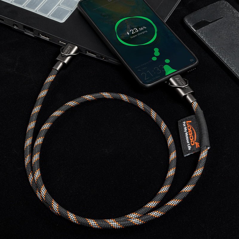 LANIÈRE CÂBLE DE CHARGE USB-C 100W LOBOO