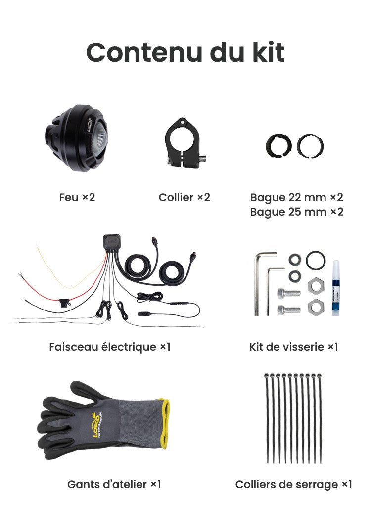 L7X FR 17 - Contenu du kit
