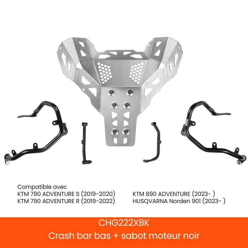 CRASH BAR BAS + SABOT MOTEUR LOBOO KTM 890 ADVENTURE R (2023- )