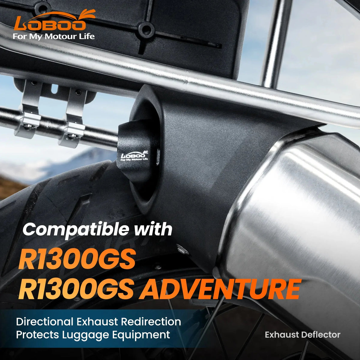 DÉFLECTEUR D'ÉCHAPPEMENT LOBOO BMW R1300GS / R1300GSA