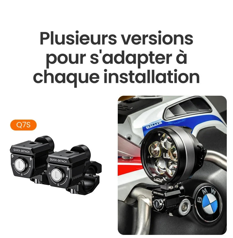 SUPPORT DE FEUX ADDITIONNELS À DÉTACHEMENT RAPIDE LOBOO Q7S / Q7SD / Q7SP