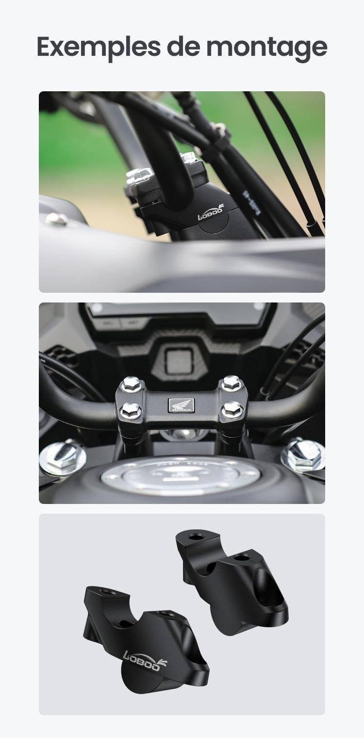 REHAUSSEURS DE GUIDON LOBOO HONDA NC750X (2016- )