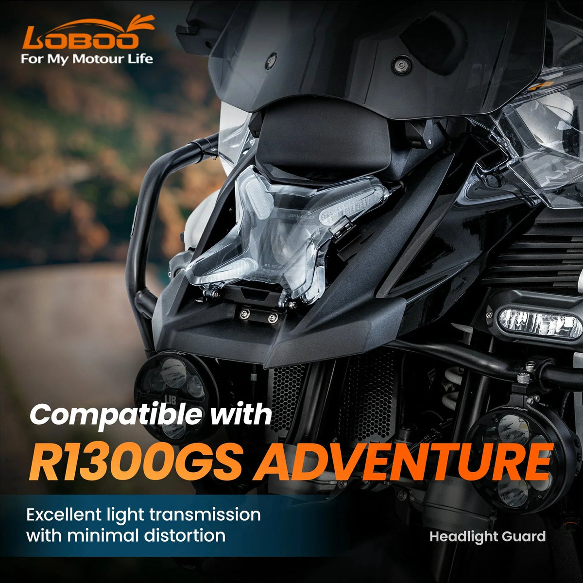 PROTECTION DE PHARE TRANSPARENTE LOBOO BMW R1300GSA