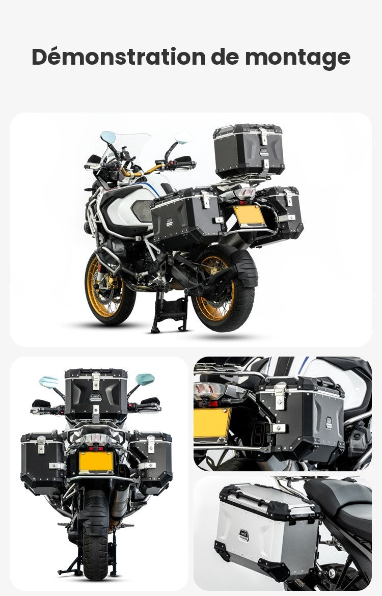 Valise aluminium Conqueror Loboo 38L+45L BMW R 1250 GS (2019- )