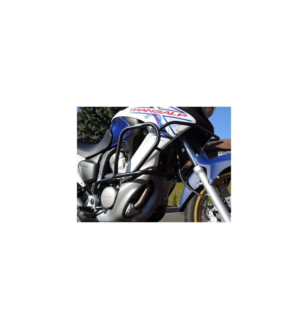 CRASH BAR RDMOTO HONDA 700 TRANSALP (2007-2012) AVEC RENFORT SOUS PHARE