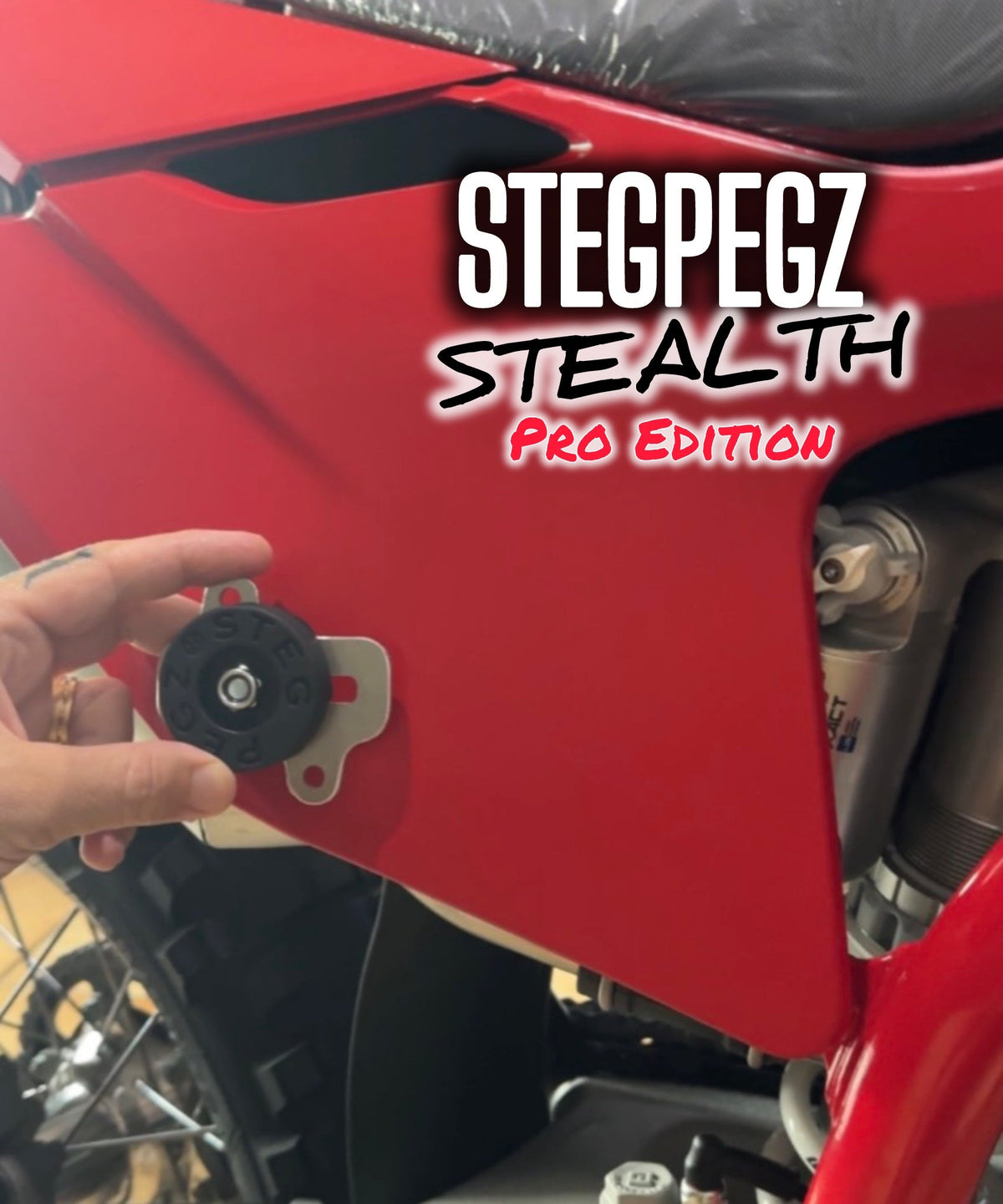 STEG PEGZ STEALTH PRO GASGAS 2024-26 EC,MC,EX 125 À 500 2T & 4T
