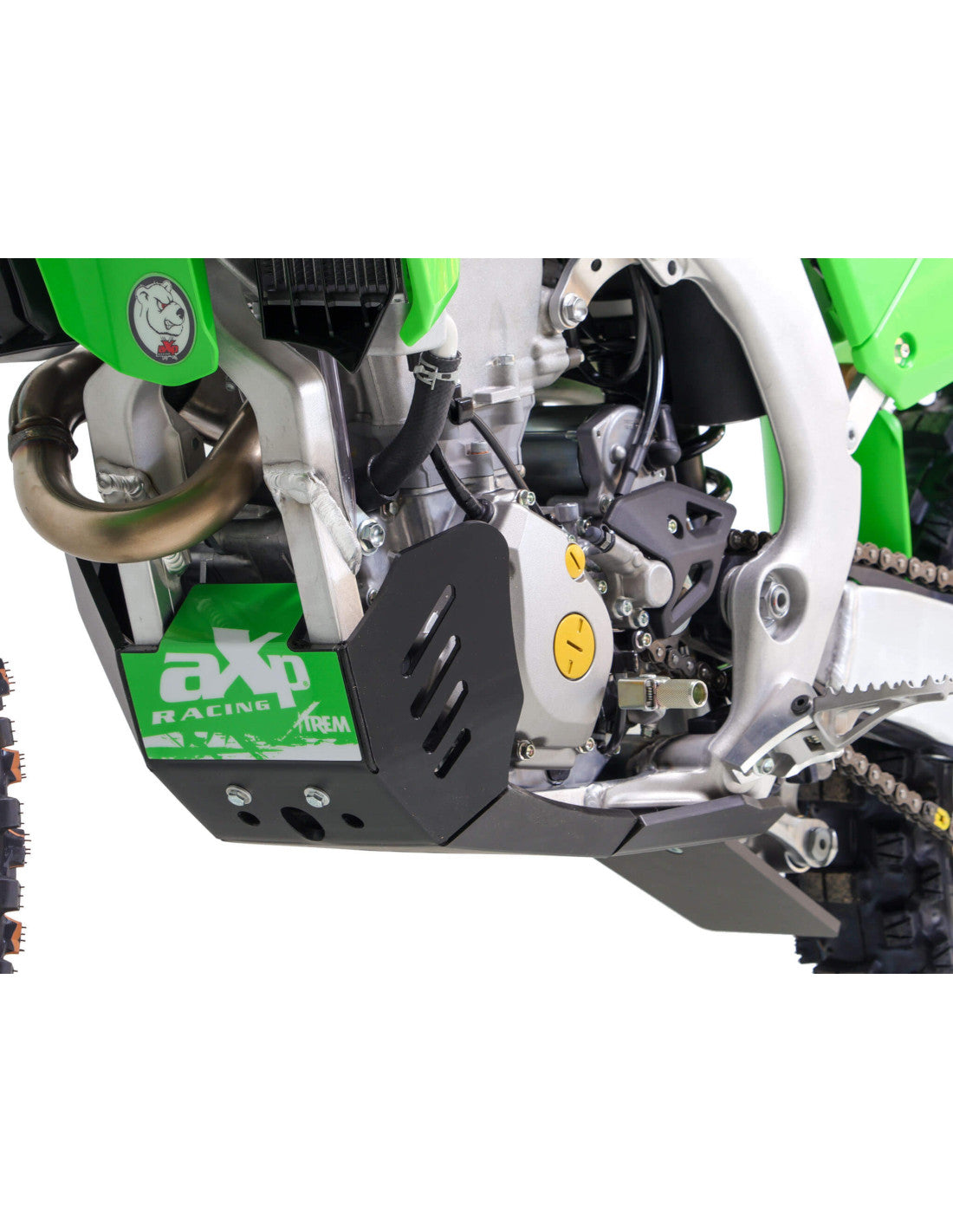 SABOT HARD ENDURO PEHD 8MM AVEC PROTECTION DE BIELLETTE AXP RACING KAWASAKI KX 250 X (2025-2026)
