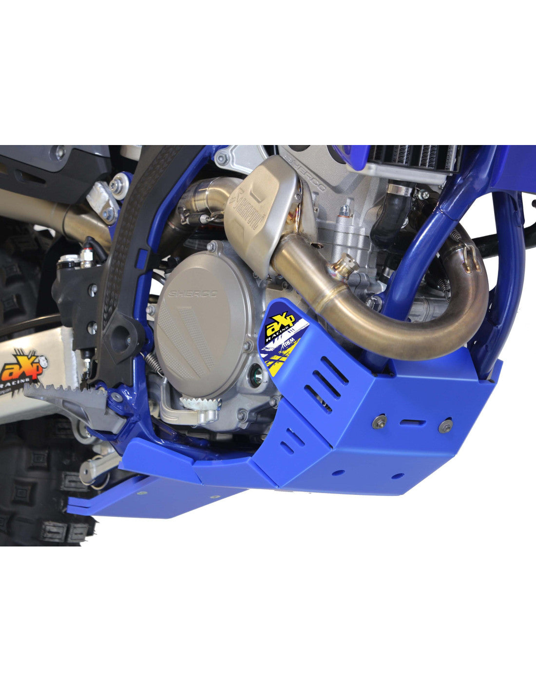 SABOT HARD ENDURO PEHD 8MM AVEC PROTECTION DE BIELLETTE AXP RACING SHERCO SEF 250 / SEF 300 (2025-2026)