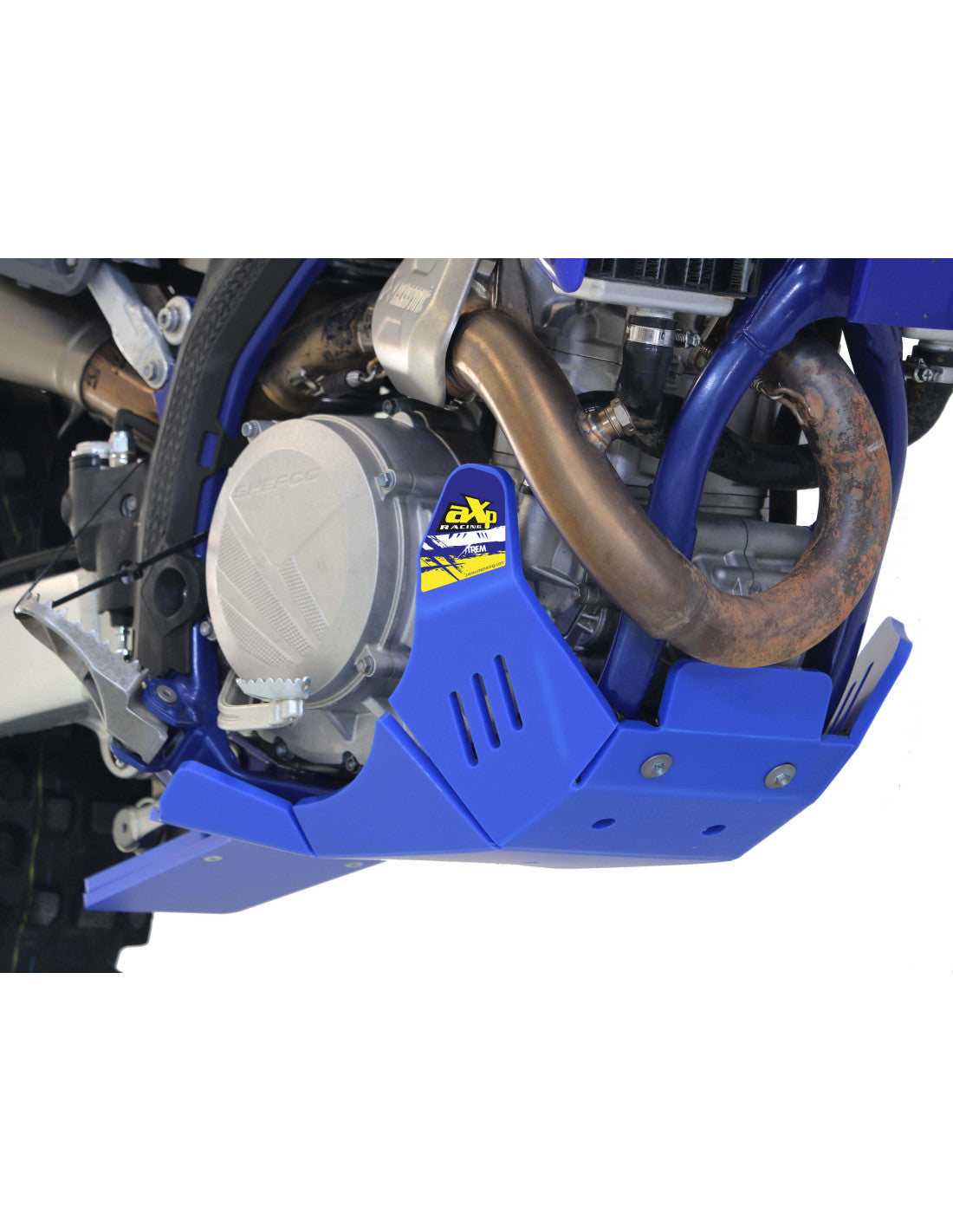 SABOT HARD ENDURO PEHD 8MM AVEC PROTECTION DE BIELLETTE AXP RACING SHERCO SEF 500 (2025-2026)
