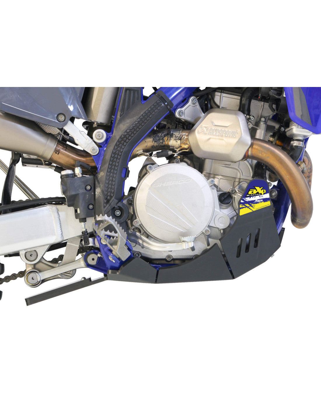 SABOT HARD ENDURO PEHD 8MM AVEC PROTECTION DE BIELLETTE AXP RACING SHERCO SEF 500 (2025-2026)