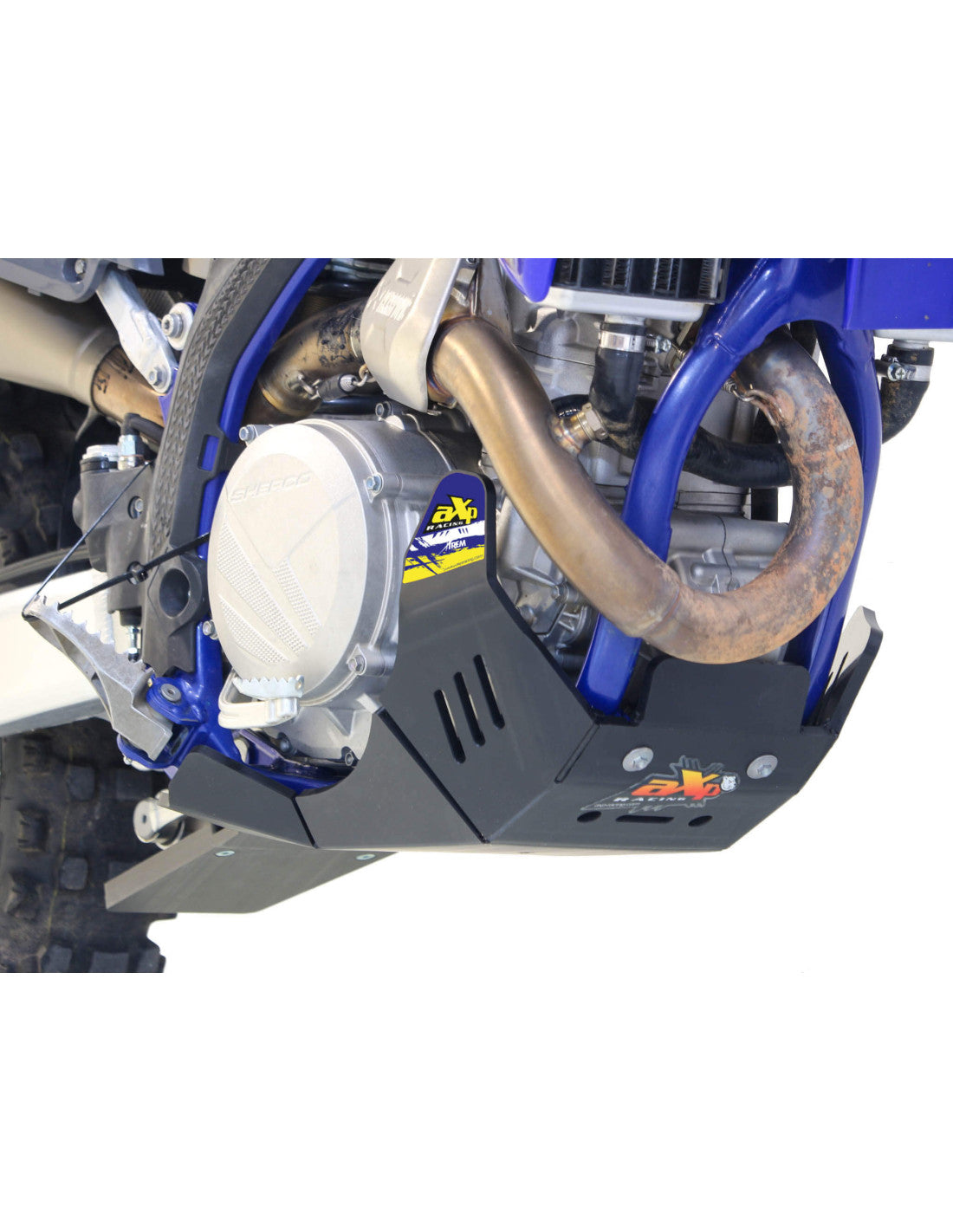 SABOT HARD ENDURO PEHD 8MM AVEC PROTECTION DE BIELLETTE AXP RACING SHERCO SEF 500 (2025-2026)