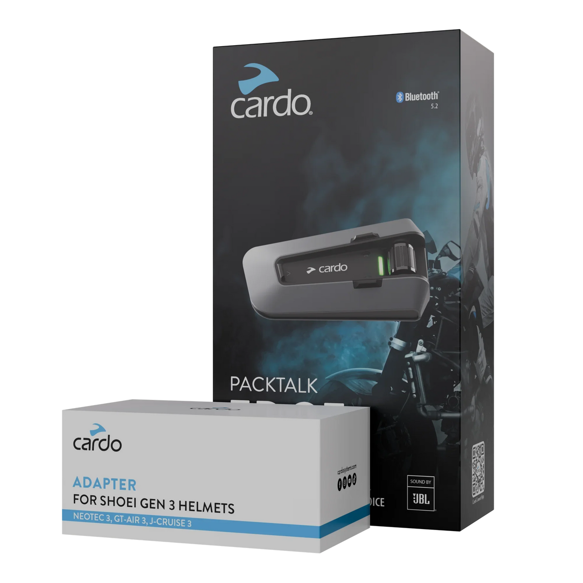 PACK CARDO PACKTALK EDGE + ADAPTATEUR SHOEI GEN 3