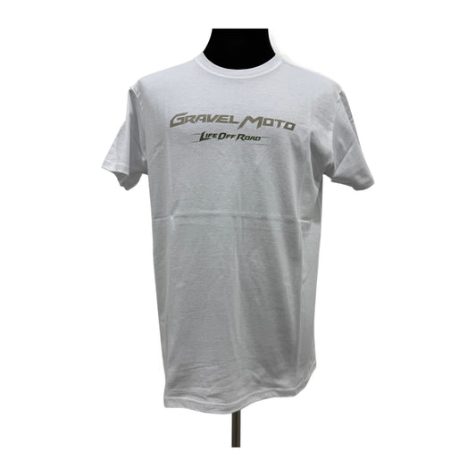 Tee Shirt Homme Gravel Moto Life Off Road Blanc