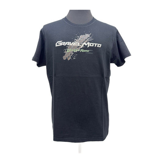 Tee Shirt Homme Gravel Moto Life Off Road Noir Trace De Pneu